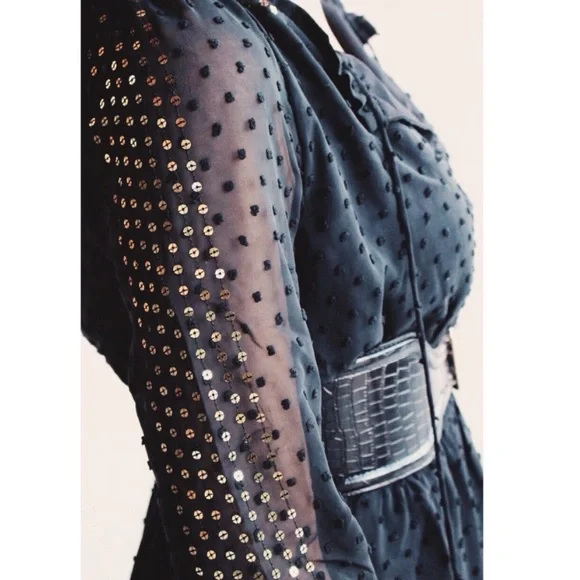 Altuzarra X Target Black Swiss Dot Maxi Dress - Picture 4 of 9